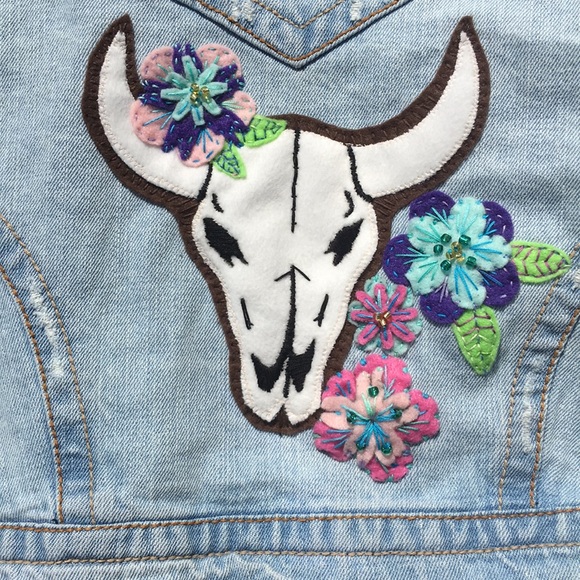 Z. Cavaricci Jackets & Blazers - Up cycled jean jacket recycled hand made